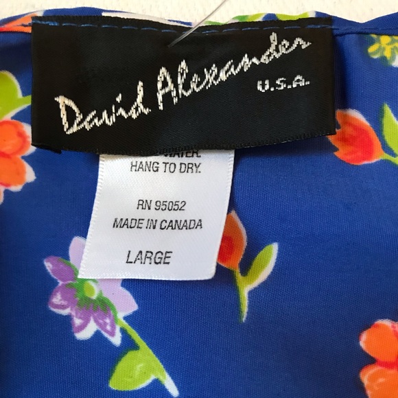 David Alexander Dolman Floral Dress Spring Summer - Picture 8 of 8